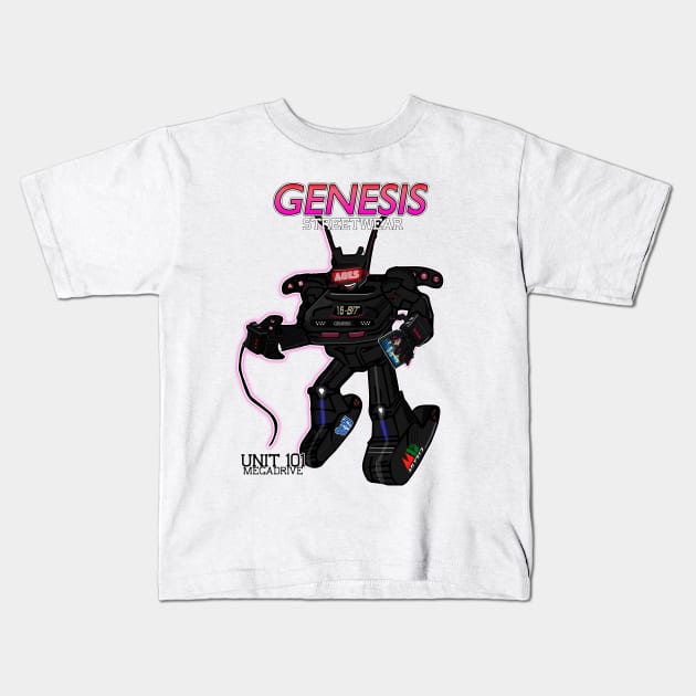 Genesis Streetwear - Ages Mecha Kids T-Shirt by retromegahero